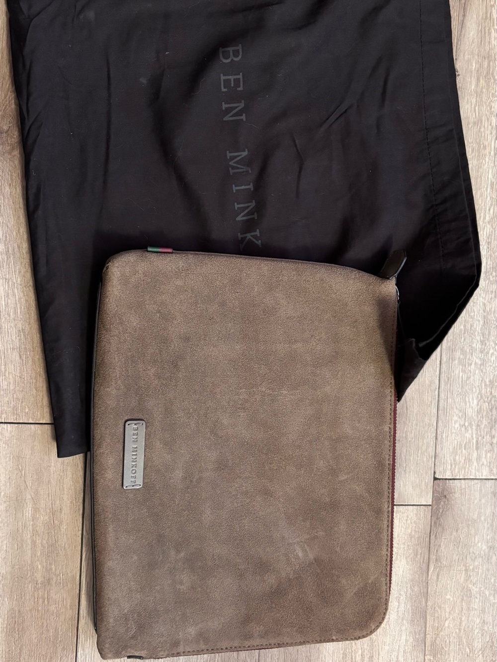Rebecca Minkoff Brown Leather Zip Wristlet Clutch